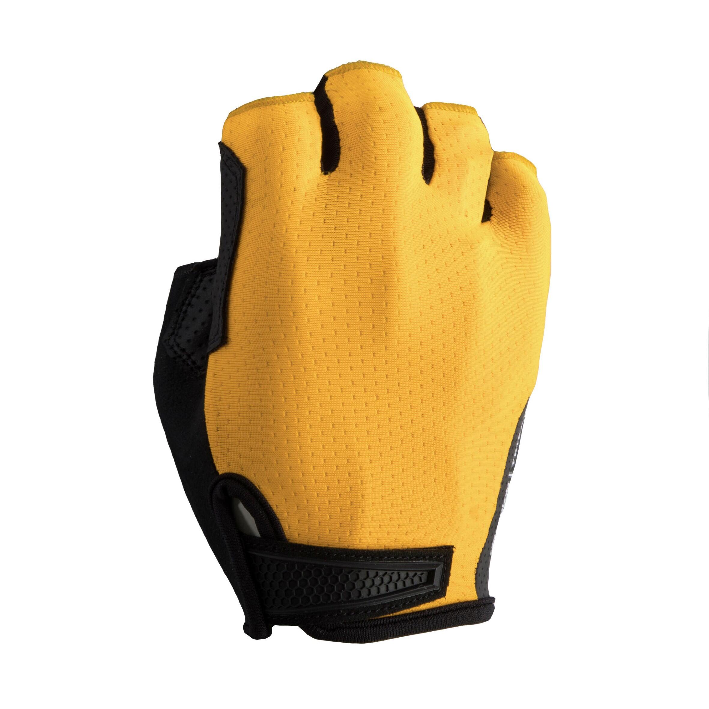 VAN RYSEL Road Cycling Gloves RoadCycling 900 - Ochre