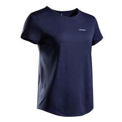 Γυναικείο t-shirt με λαιμόκοψη Essential 100 Club που στεγνώνει γρήγορα - Μπλε