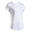 T-Shirt tennis col rond dry femme - Essentiel 100 club blanc