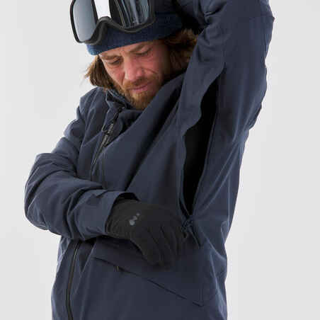 Vyriška slidinėjimo striukė „FR100“, tamsiai mėlyna