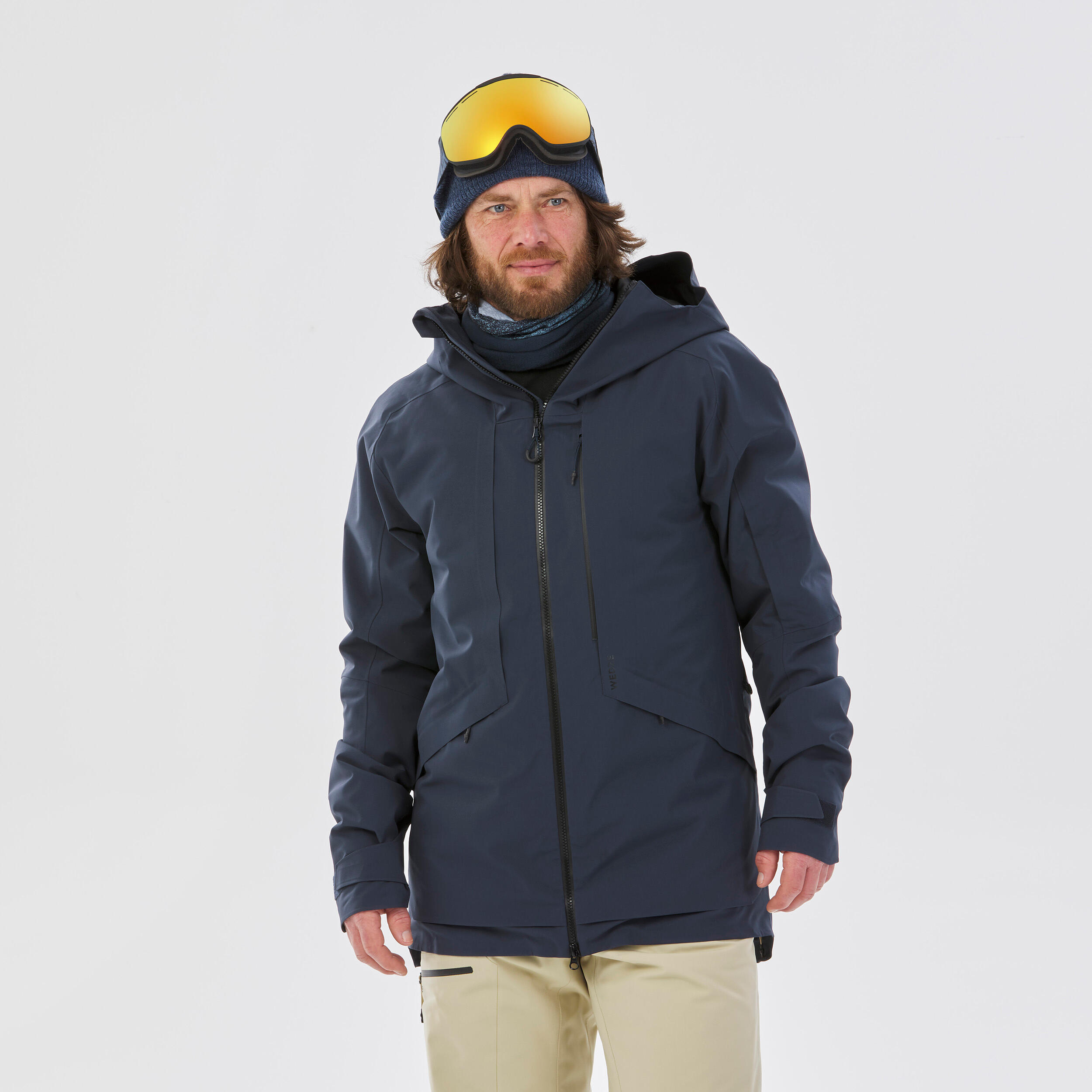 & Badmode Skikleding Skipakken Savognin Mn Ski Jckt B functionele jas met afritsbare capuchon en sneeuwvanger Amazon Heren Sport 