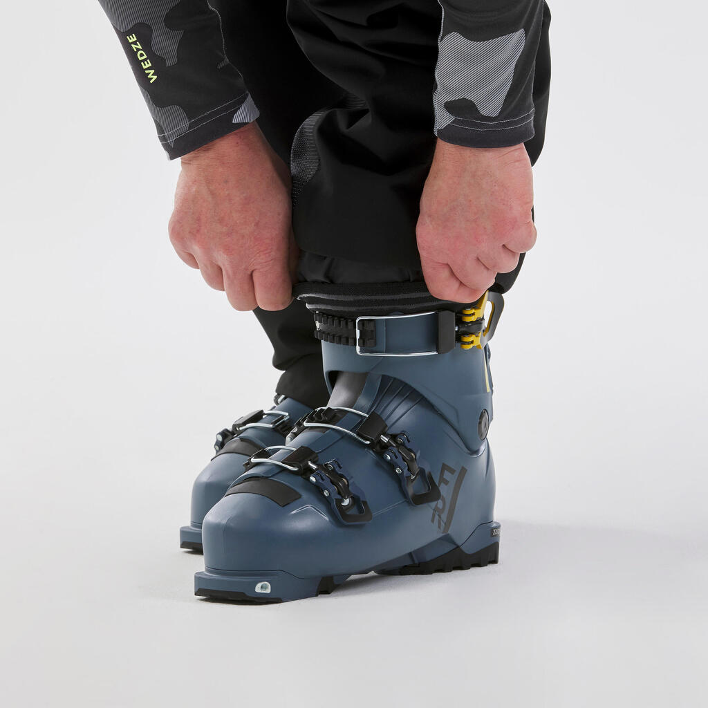 Crne muške pantalone za skijanje FR100