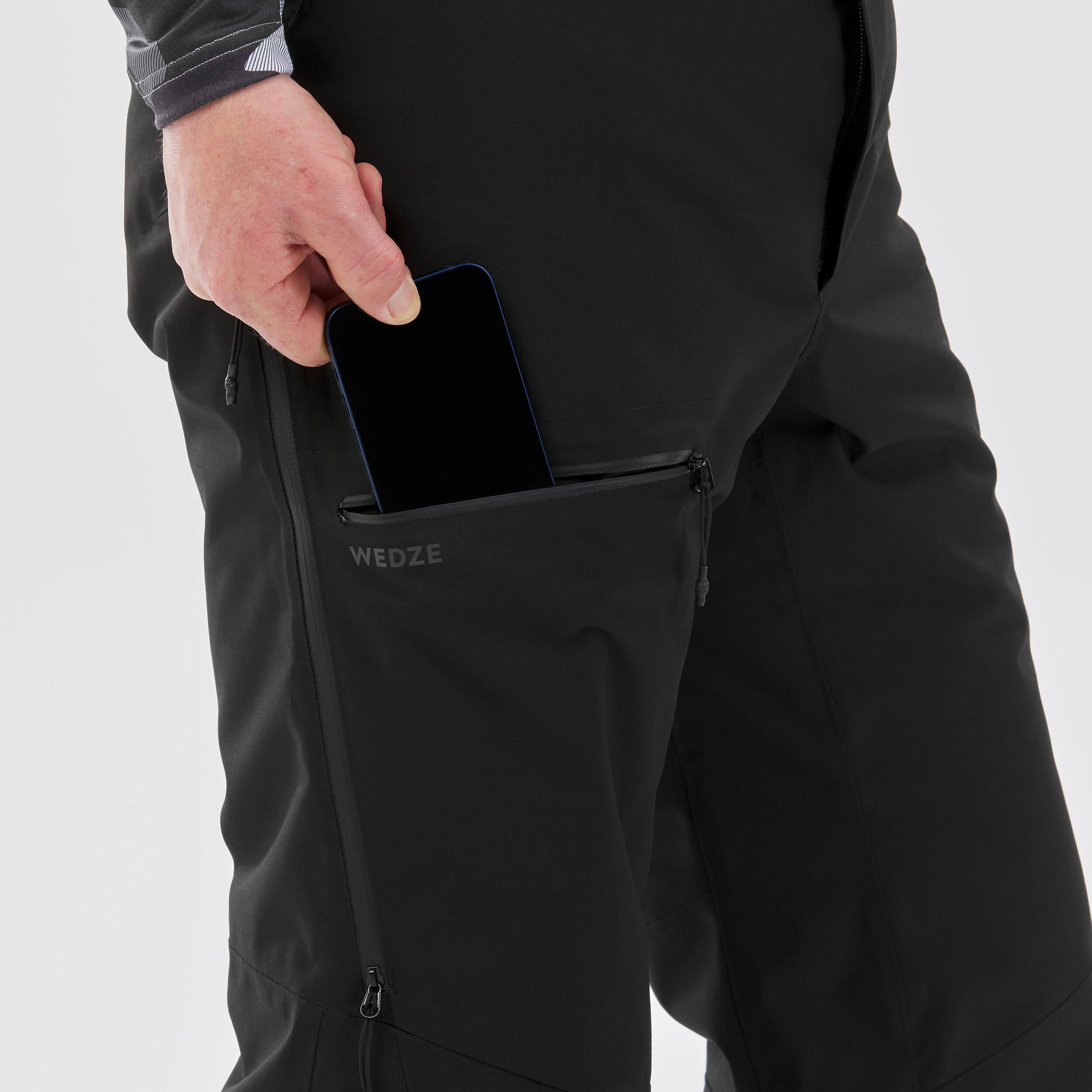 Pantalón de esquí y nieve impermeable Hombre Wedze FR100 11/17