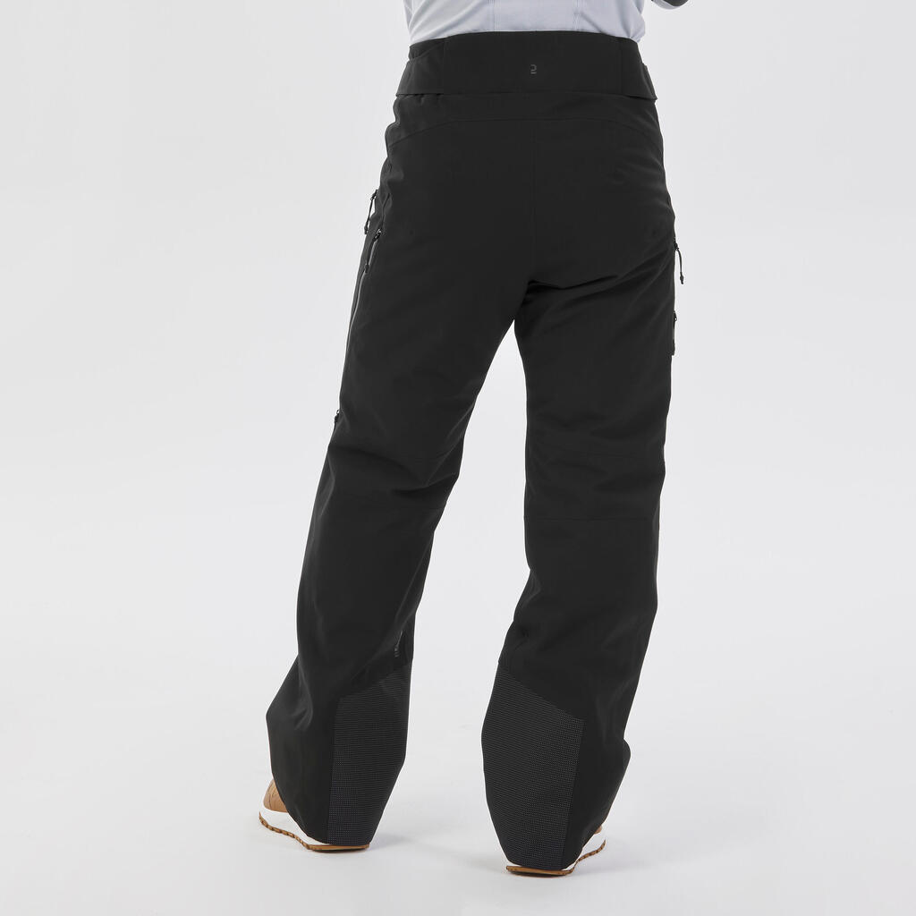 Crne muške pantalone za skijanje FR100