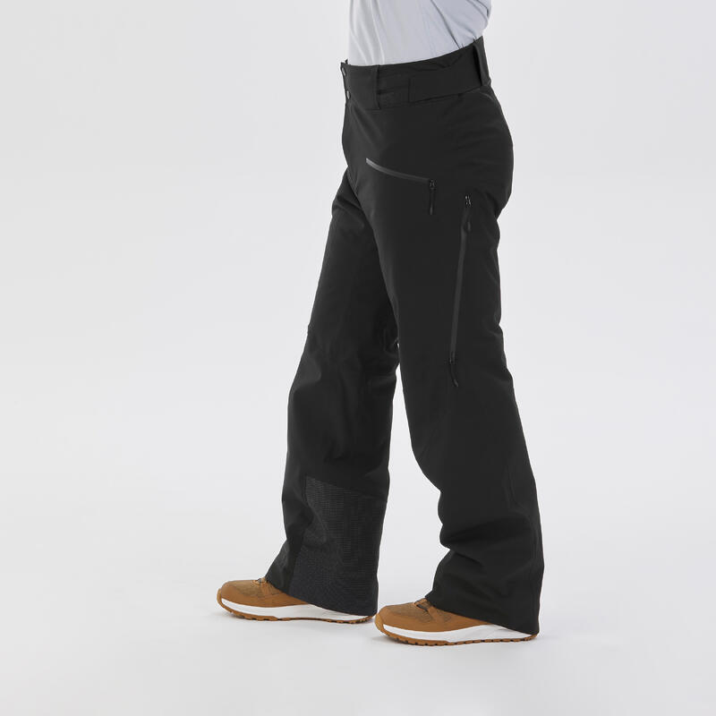 Skihose Herren bequem und belüftet FR100 schwarz WEDZE DECATHLON