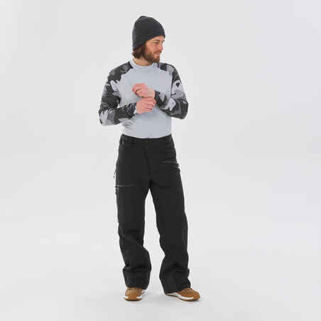 מכנסי סקי לגברים FR100 - שחור