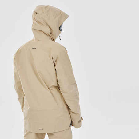 MEN'S SKI JACKET FR 900 - BEIGE