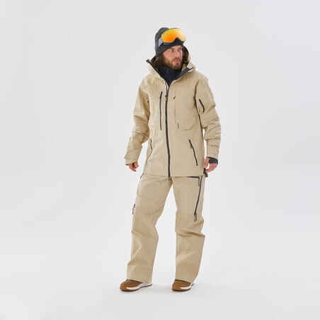 MEN'S SKI JACKET FR 900 - BEIGE