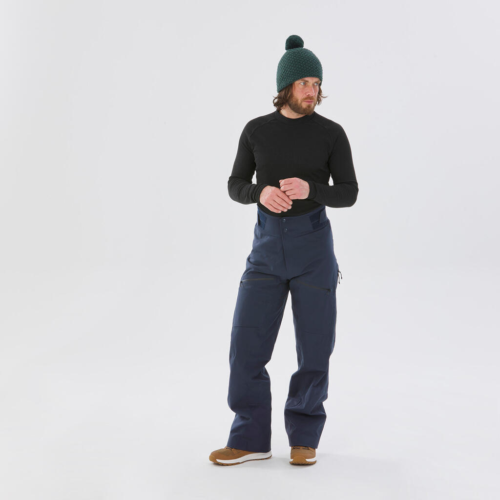 MEN’S SKI TROUSERS FR500 - NAVY BLUE