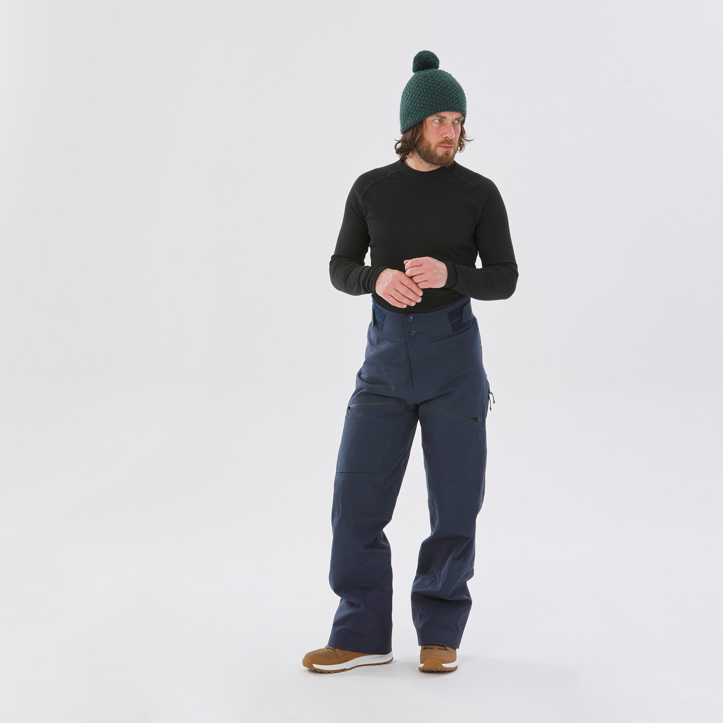 Pantaloni sci uomo FR500 New Padding blu 4/16