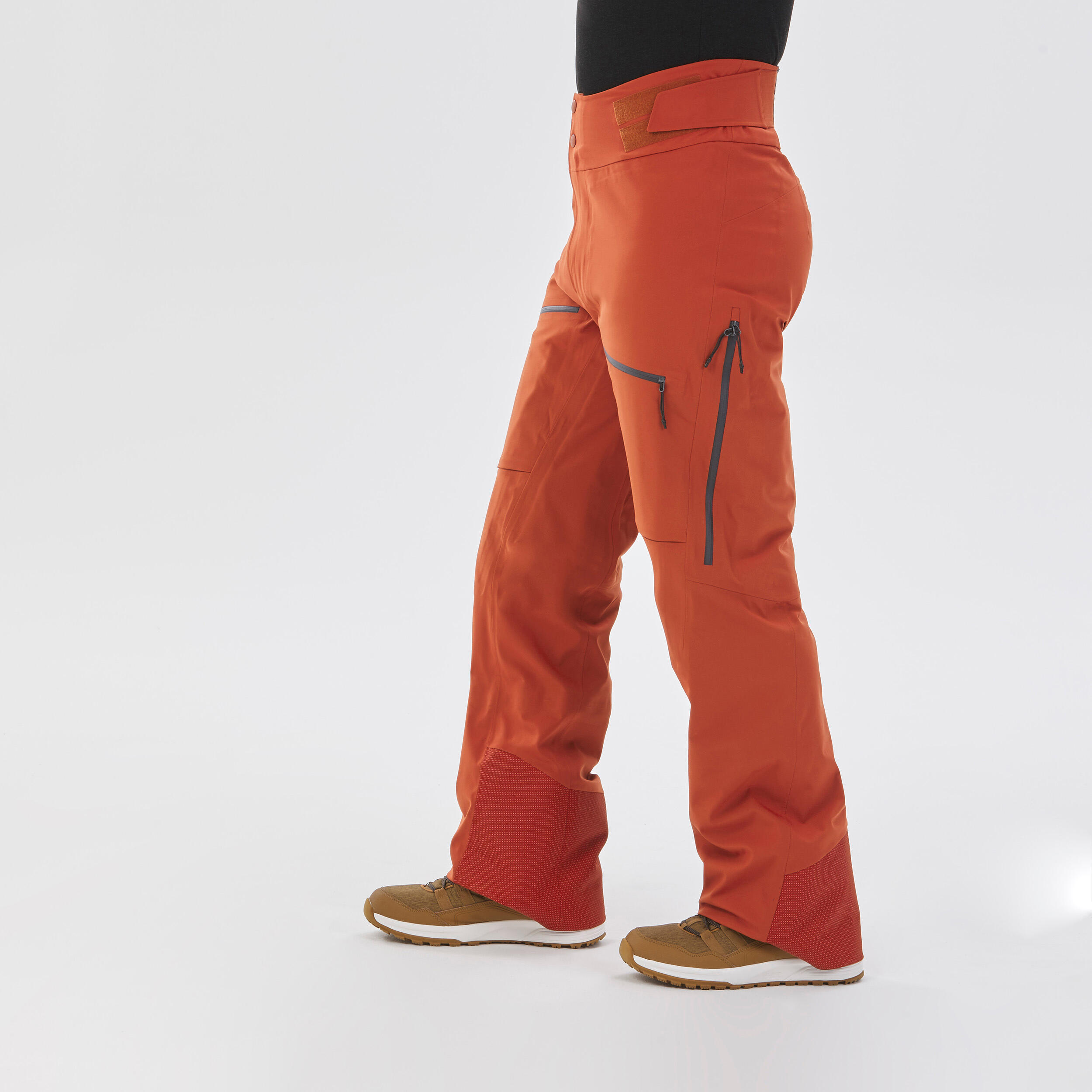 Men's Winter Pants - FR 500 Orange - Dark sepia - Wedze - Decathlon