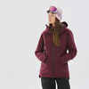 WOMEN'S SKI JACKET - FR100 - BURGUNDY