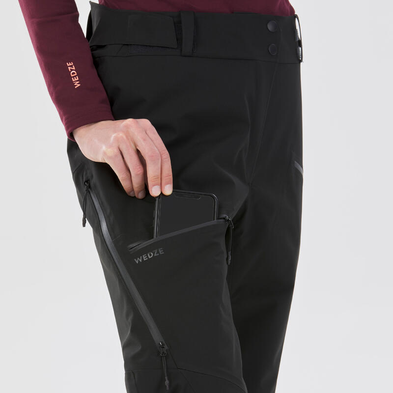 Pantalon de ski femme - FR100 - Bordeaux