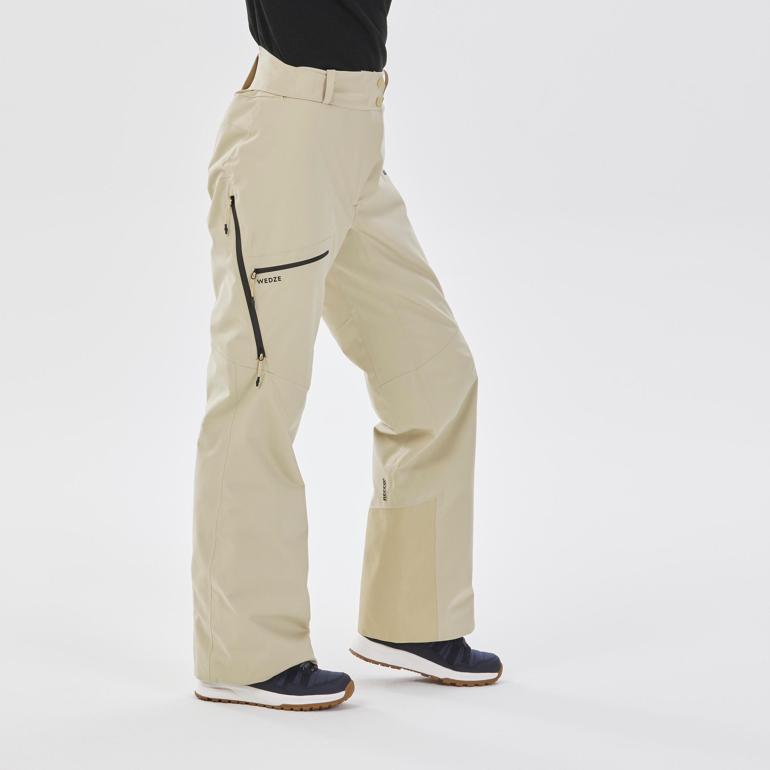 WOMEN’S SKI TROUSERS FR100 - BEIGE 4/13