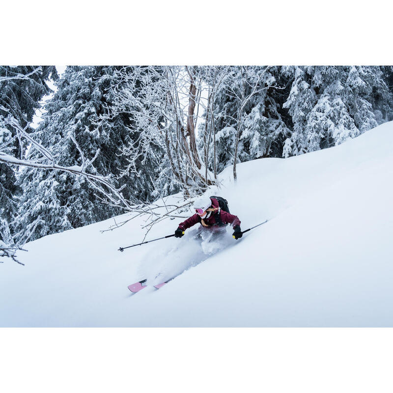 Skijacke Damen Freeride - FR100 bordeaux