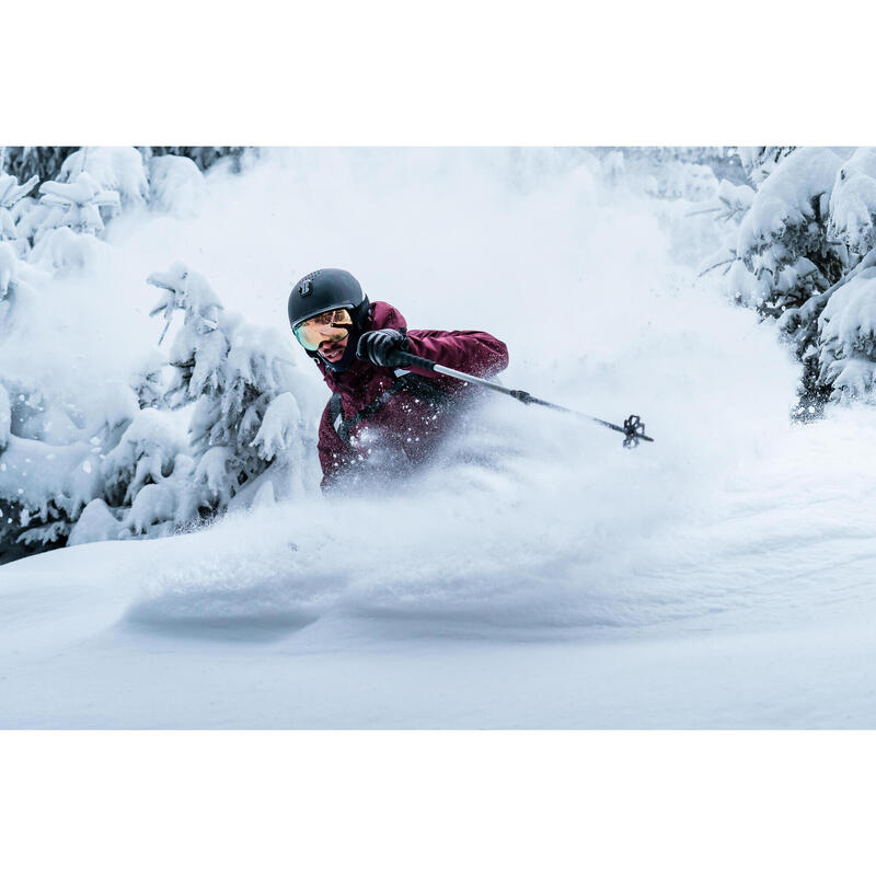Ski-jas voor heren FR100 bordeaux