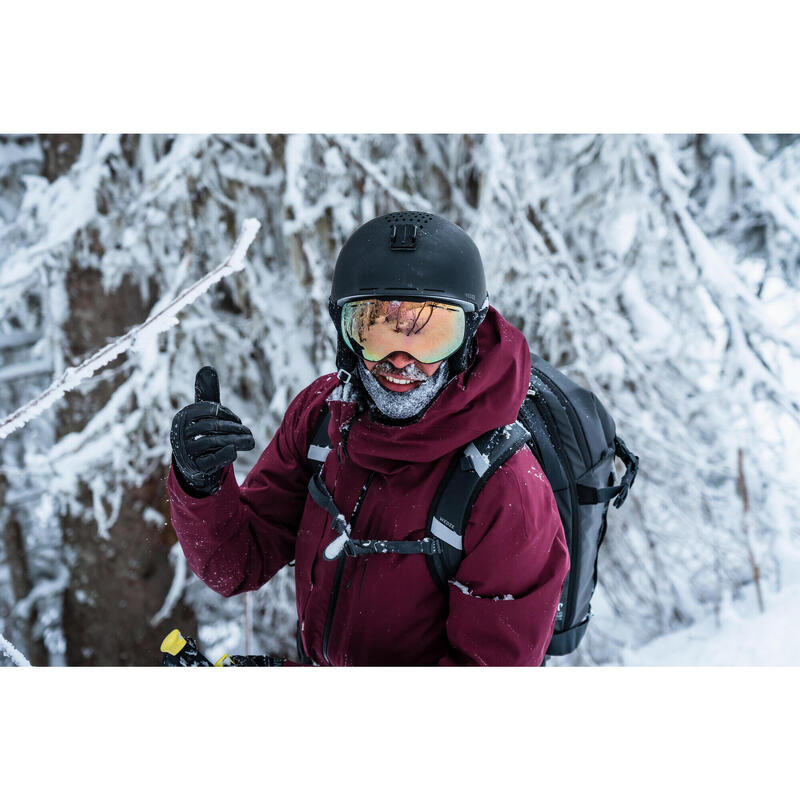 Ski-jas voor heren FR100 bordeaux