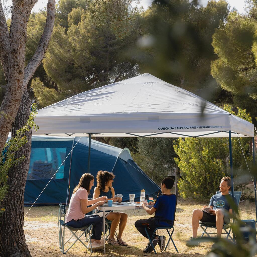 8 Man Camping Shelter Gazebo - Arpenaz Fresh