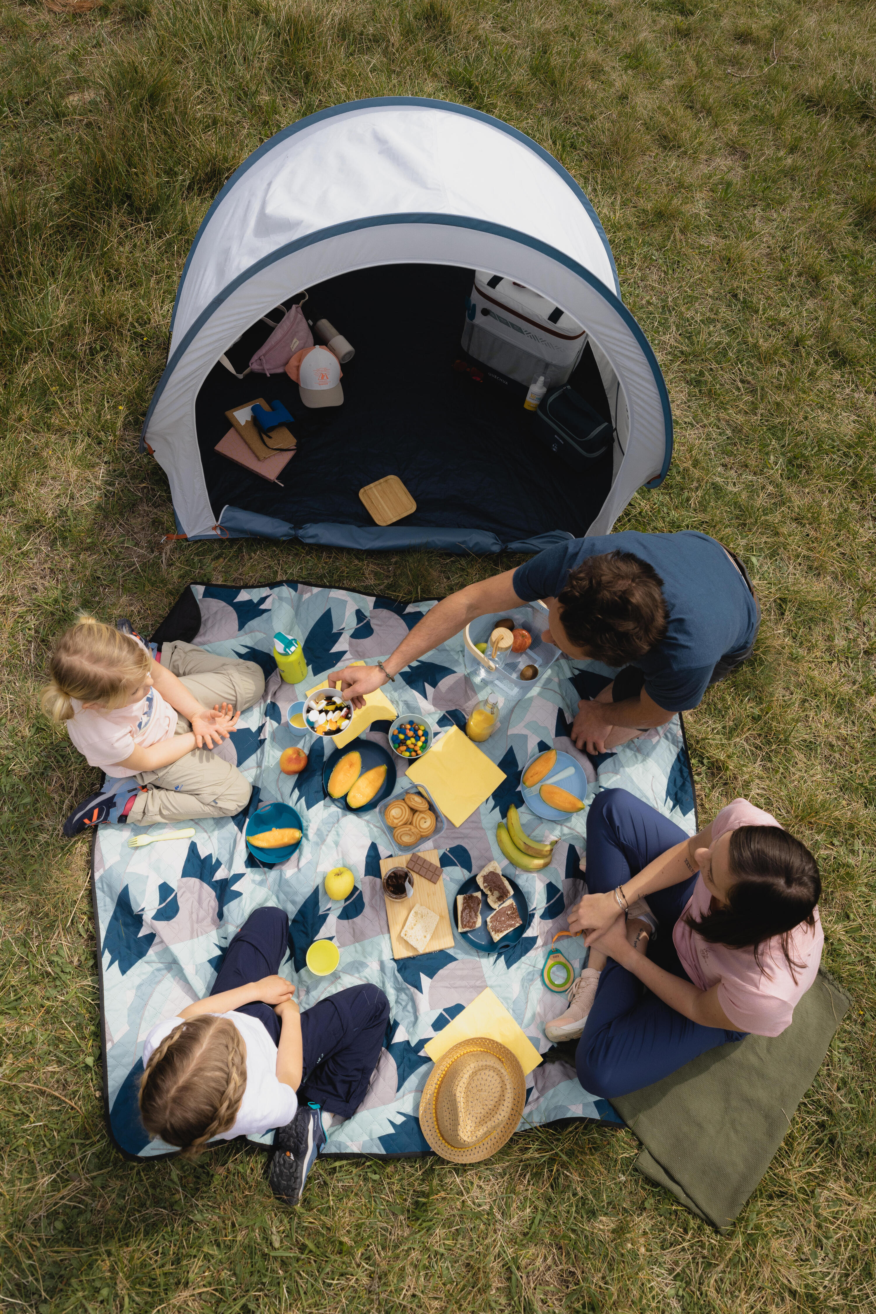 Refugio de camping montaje instantáneo 2 personas Quechua 2 Seconds Fresh 10/13