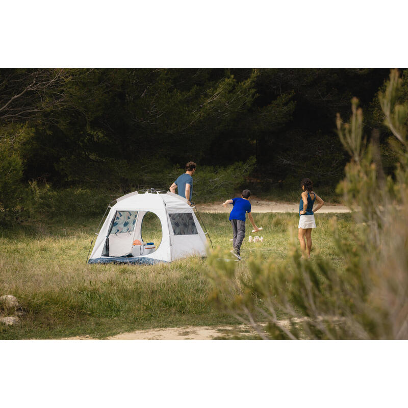 Abri de camping 4 places - Base Easy Fresh - polyvalent, instantané à arceaux