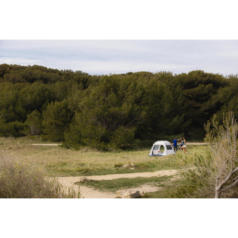 Abri de camping 4 places - Base Easy Fresh - polyvalent, instantané à arceaux