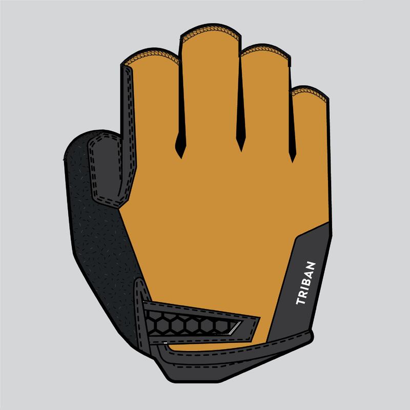Guantes ciclismo carretera RoadCycling 900 ocre
