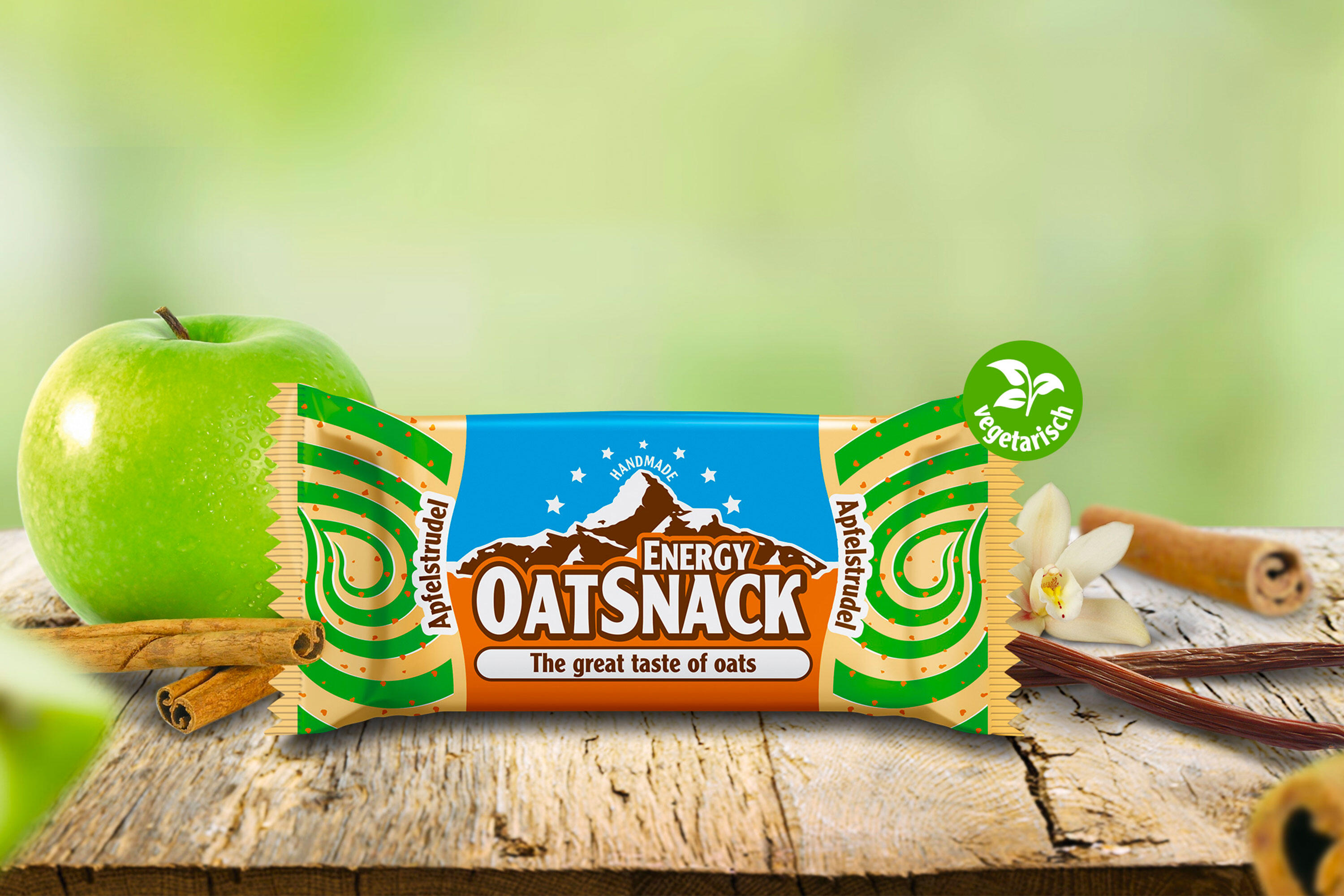 Energy Bar - Apfelstrudel Energy Oat Snack Bar (apples, cinnamon) 65g 3/5