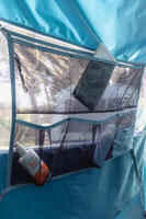 UNIVERSAL CAMPING TENT OR LIVING ROOM NETTING - 6 POUCHES WITH DIFFERENT FORMATS