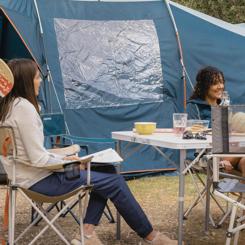 Kampeertent voor 8 personen Arpenaz 8.4 koepeltent met 4 slaapcompartimenten