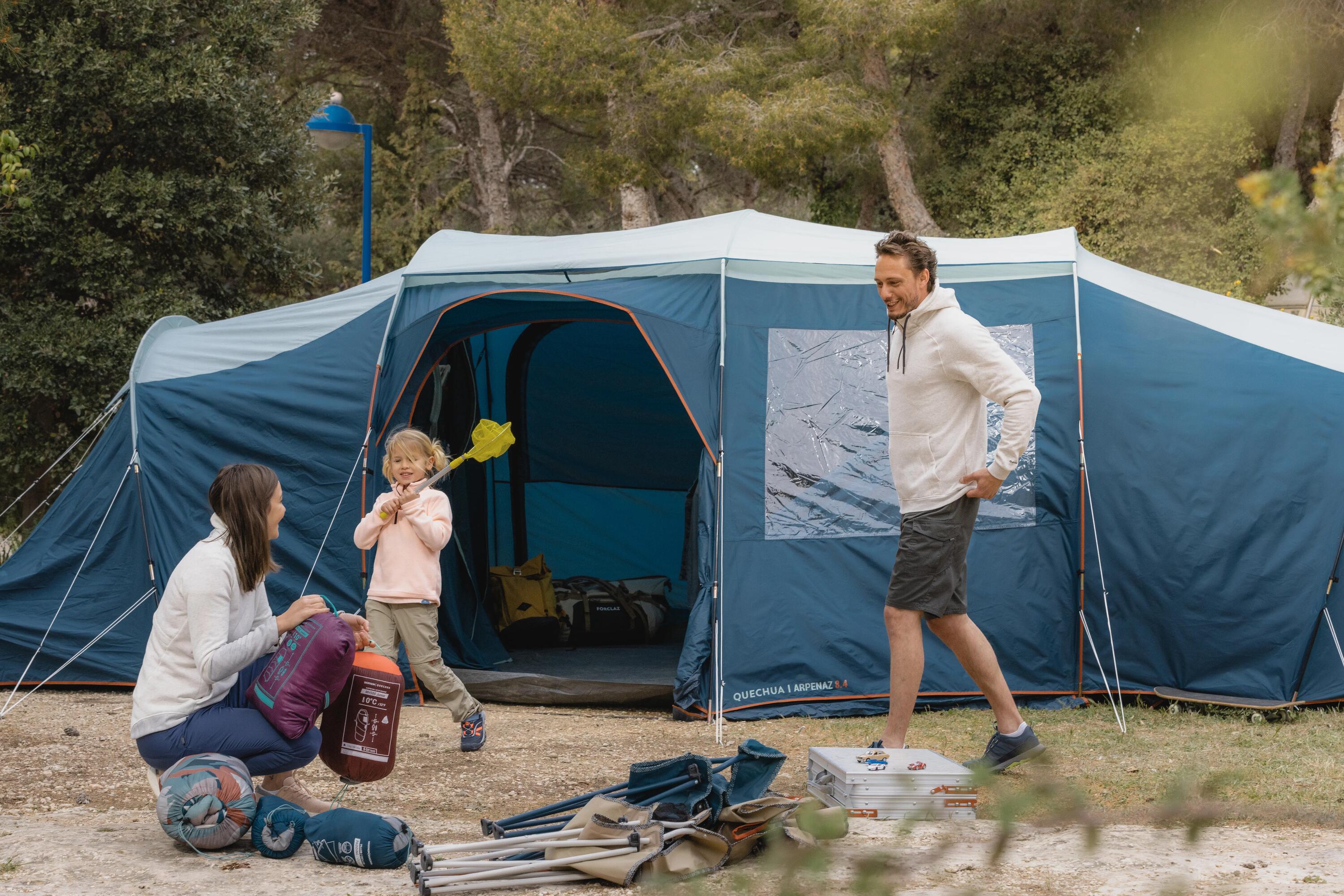 8-person, 4-bedroom camping tent, Arpenaz 8.4 10/13