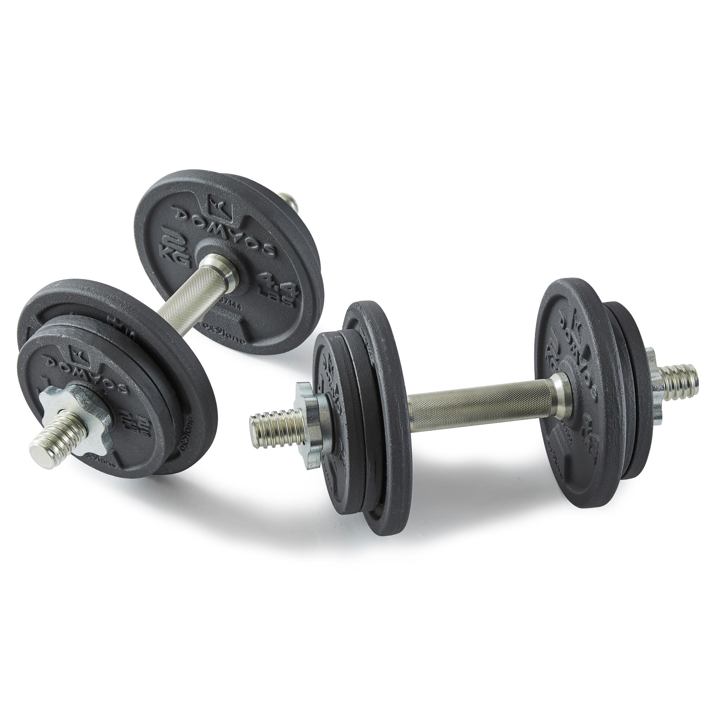 Compact and durable cast iron weight training dumbbell set, 20 kg 4/14