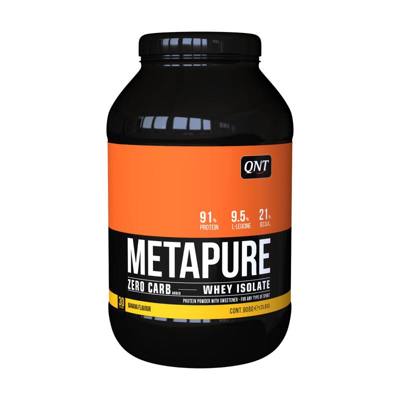 Wei-eiwit isolaat voor krachttraining Metapure banaan 908 g