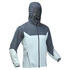 Men’s fast hiking windbreaker jacket FH500 Helium Wind Grey