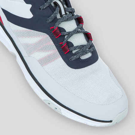 Men’s Sailing Boat Trainers Race - Light Grey / Blue / Red