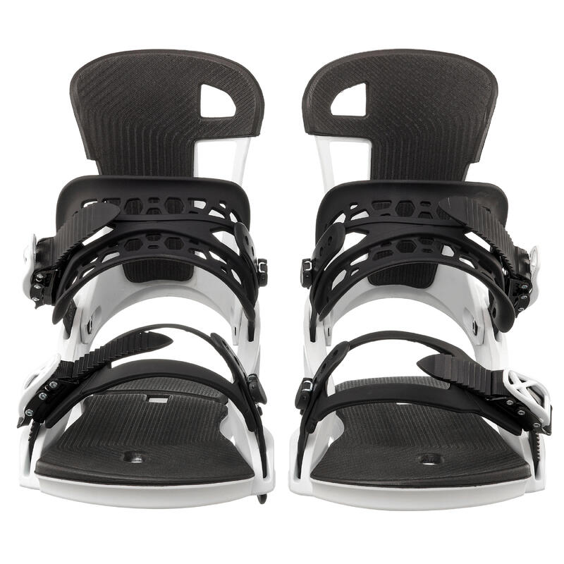 Snowboard All Mountain/Freestyle Bağlamaları - Beyaz - SNB 500