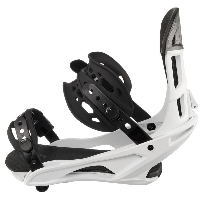 Snowboard All Mountain/Freestyle Bağlamaları - Beyaz - SNB 500