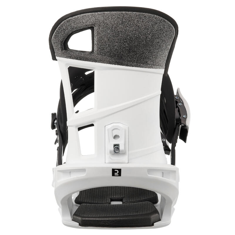 Snowboard All Mountain/Freestyle Bağlamaları - Beyaz - SNB 500