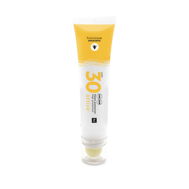 Dúo 2 en 1, crema solar rostro y lápiz de labios, protección solar IP 30+