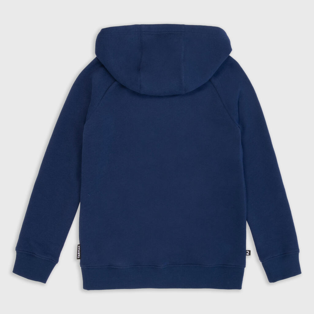 Kinder Sweatshirt mit Kapuze Hoodie Basketball - H100 gelb