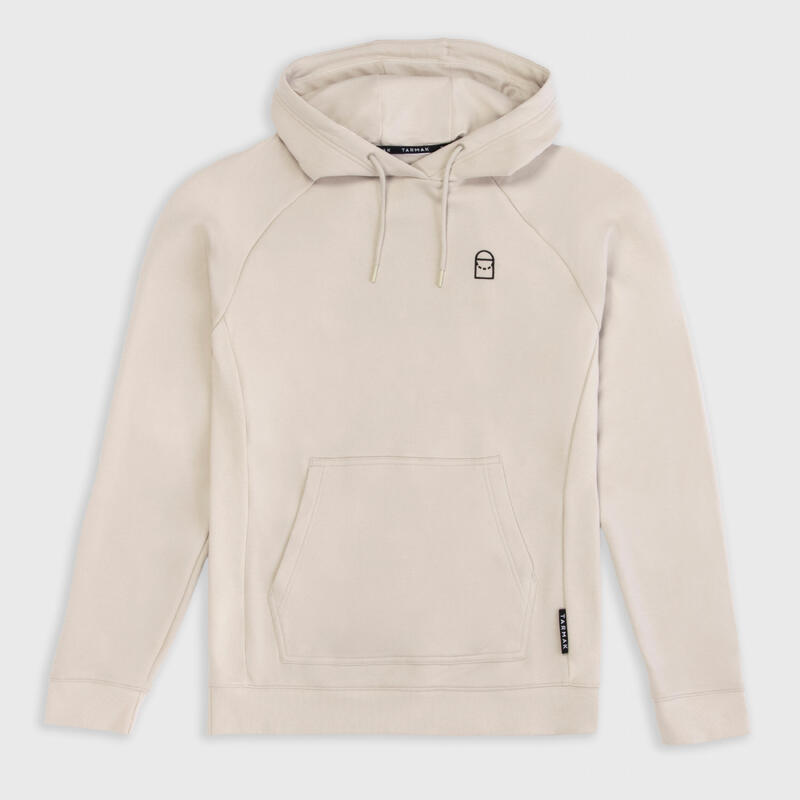 SWEAT BASKETBALL A CAPUCHE HOMME/FEMME - H100 BEIGE