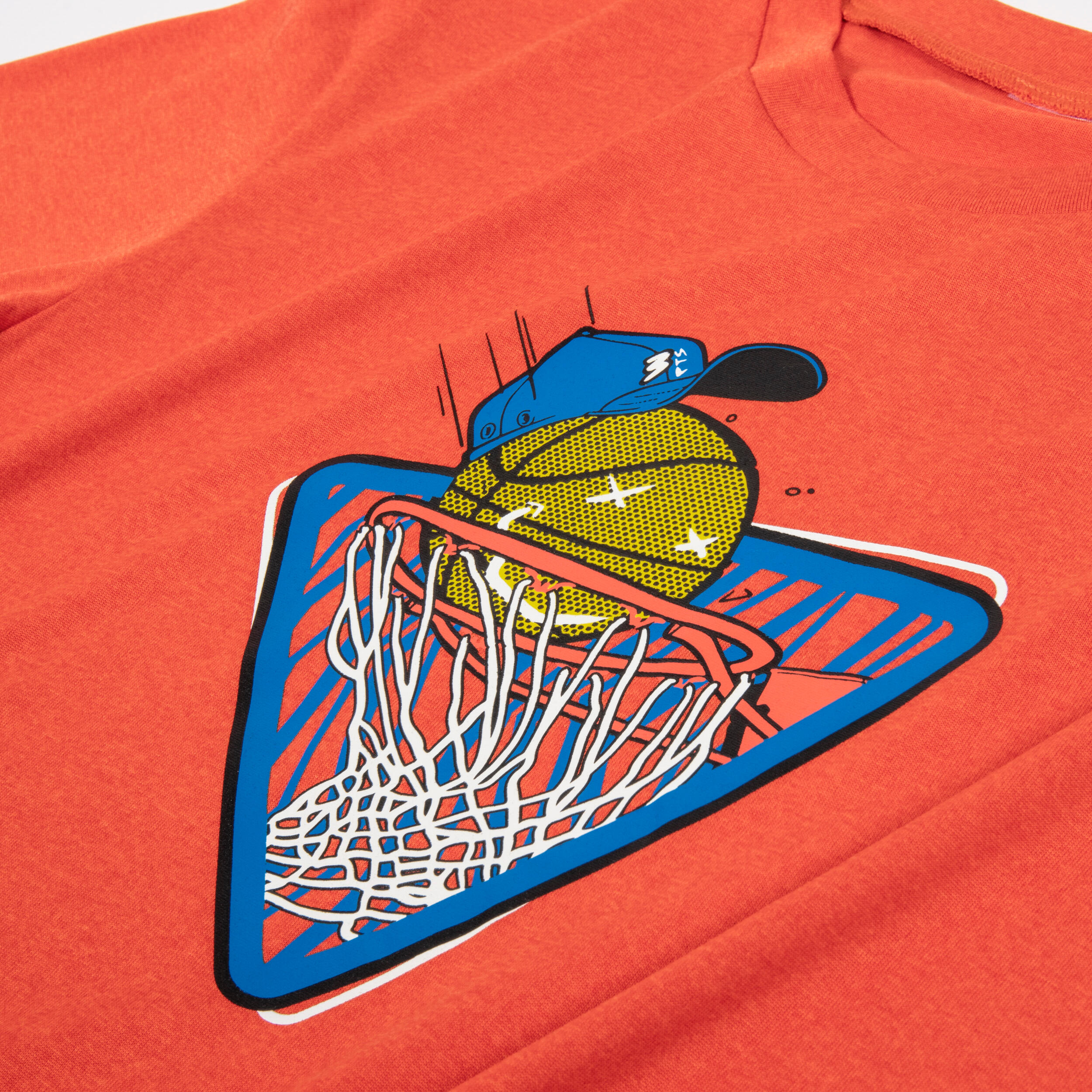 Kids' Basketball T-Shirt / Jersey TS500 Fast - Orange 2/3