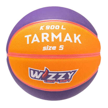 Vijolična in oranžna košarkarska žoga K900 WIZZY 