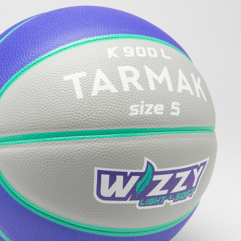 Basketball Grösse 5 Light & Soft - K900 Wizzy grau/violett