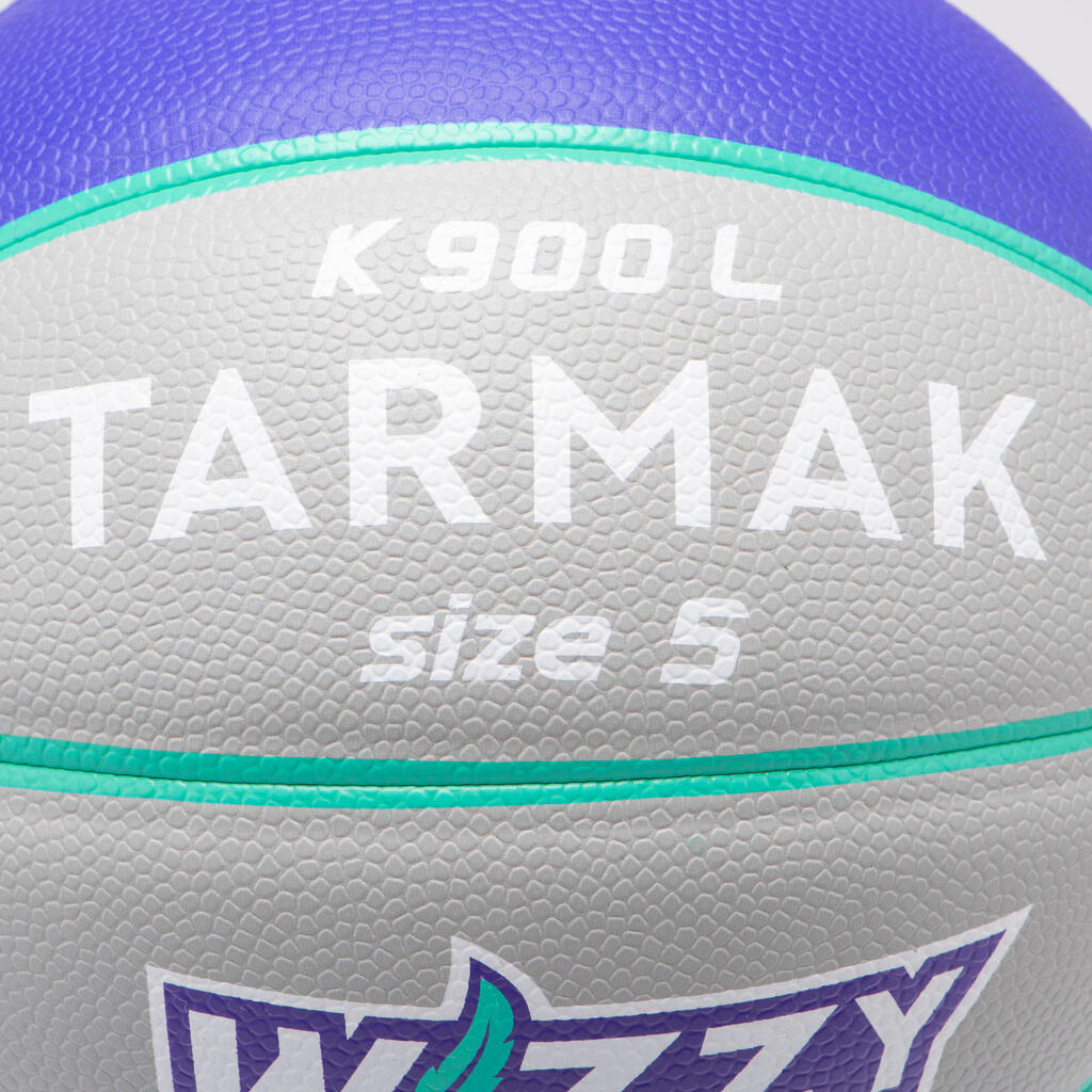 Basketbalová lopta K900 Wizzy oranžovo-fialová