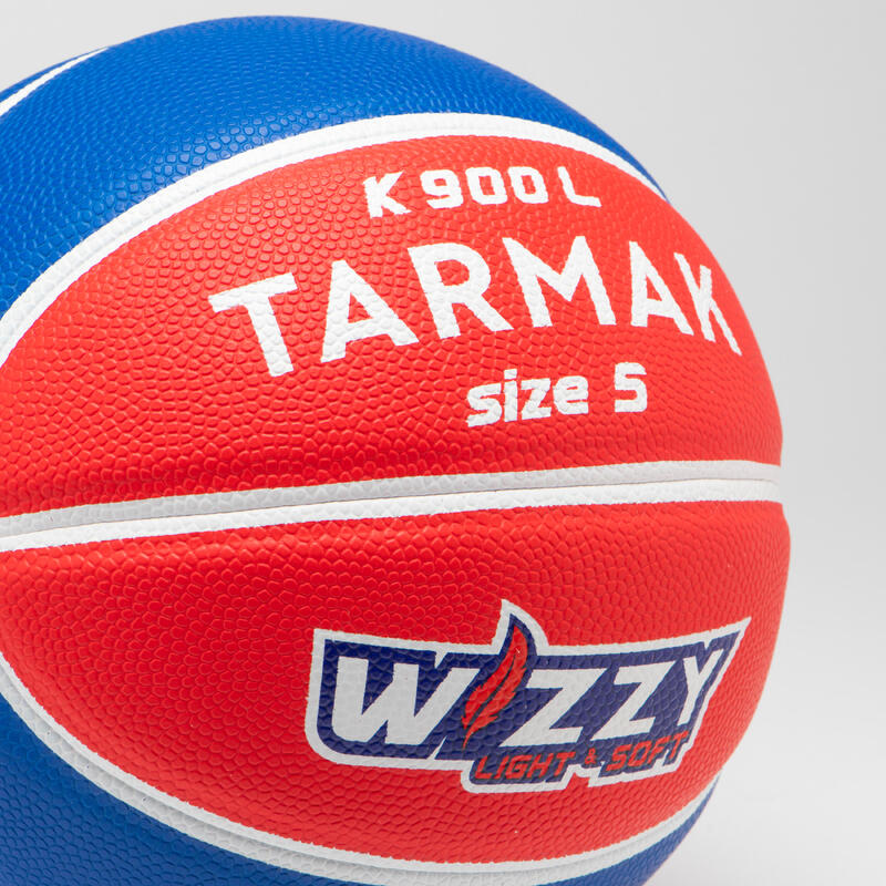 Basketball Grösse 5 Light & Soft - K900 Wizzy blau/rot
