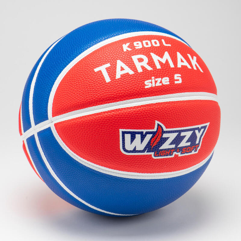 Basketbal K900 WIZZY maat 5 blauw/rood