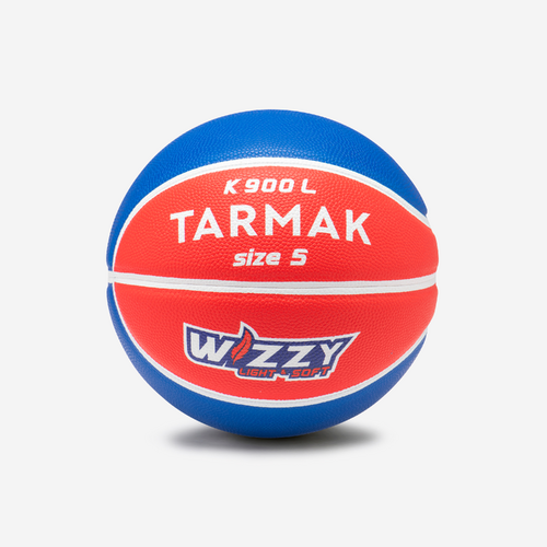 Ballon de basket taille 5 enfant - K900 WIZZY Ball Bleu Rouge
