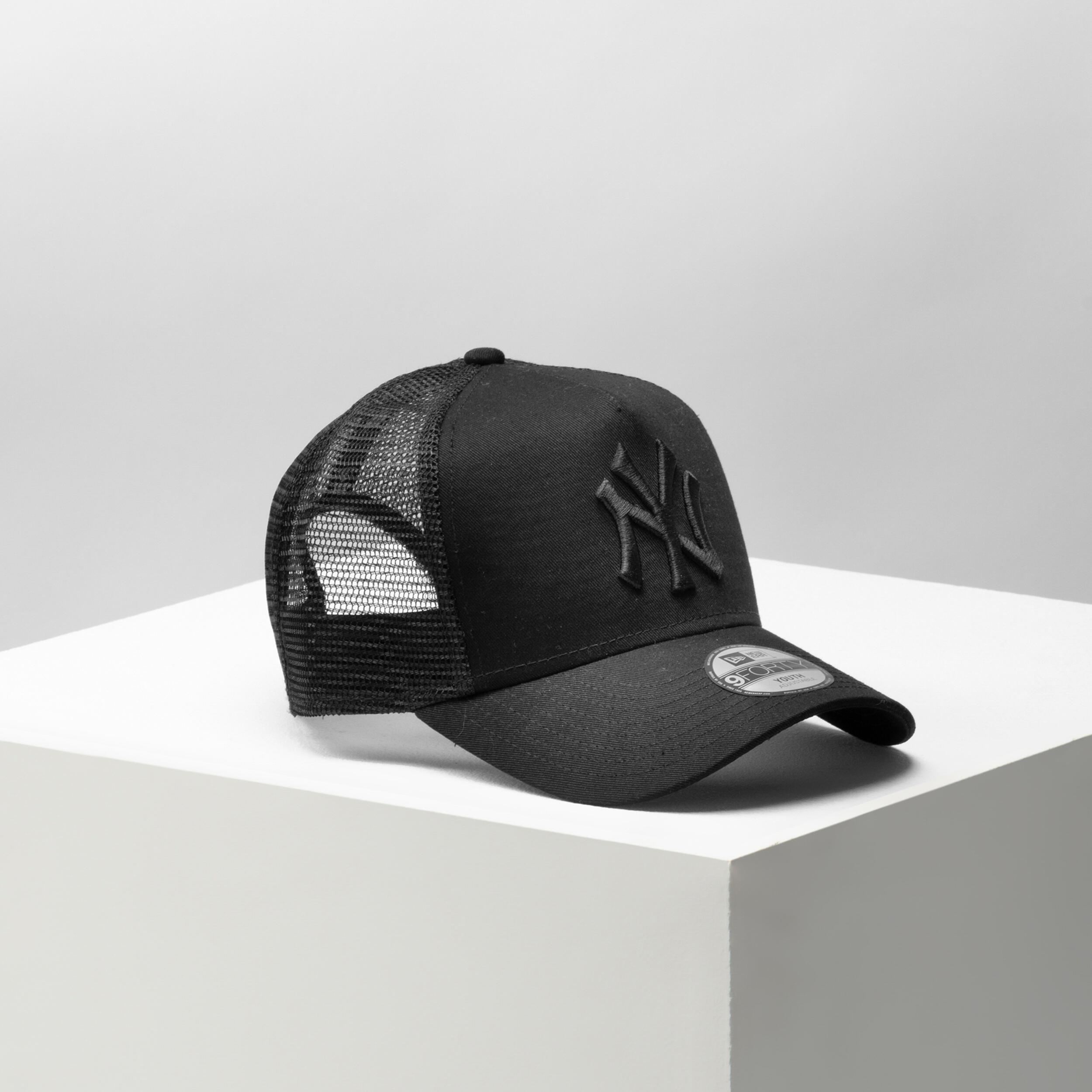 blacked out yankees hat