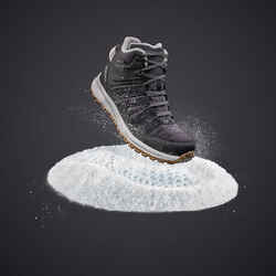 Γυναικεία ζεστά αδιάβροχα παπούτσια για πεζοπορία στο χιόνι - SH500 Mid