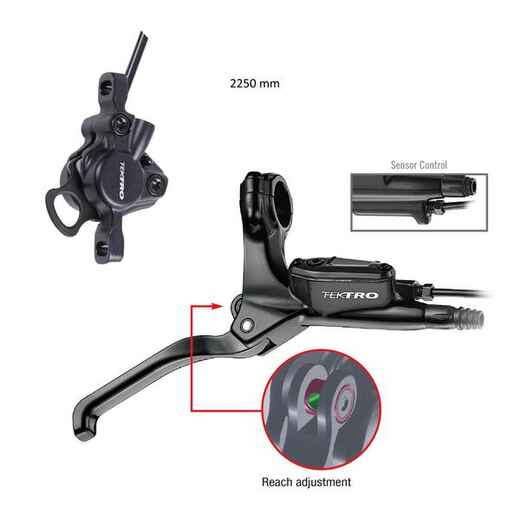 
      Bremsenset hydraulisch Tektro HD-E350 2250 mm Cargobike R500E Longtail 
  